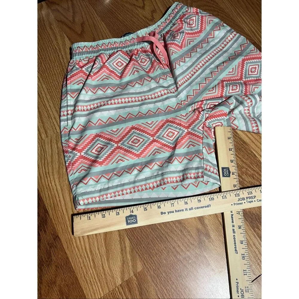 Burlebo Mens Aztec Swim Trunks Shorts Small
